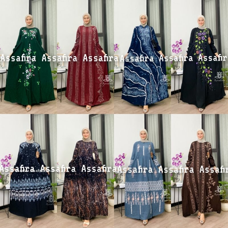 GAMIS / GAMIS TWILL PEKALONGAN TERBARU DAN TERLARIS / GAMIS RAYON PREMIUM / GAMIS POLOS DAN MOTIF / GROSIR GAMIS ASSAFIRA /BATIK WAJADA