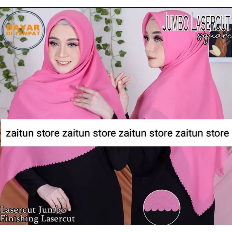 Hijab Segiempat Bella Lasercut JUMBO Syar'i Warna Terlengkap / jilbab Segi Empat JUMBO laser Polos Syar'i / Kerudung Bella Laser Warna Terlengkap Laser Jumbo Hijab Syar'i Ukuran 130cmx130cm Hijab Terbaru Kekinian Modern Kerudung Polos WARNA TERLENGKAP