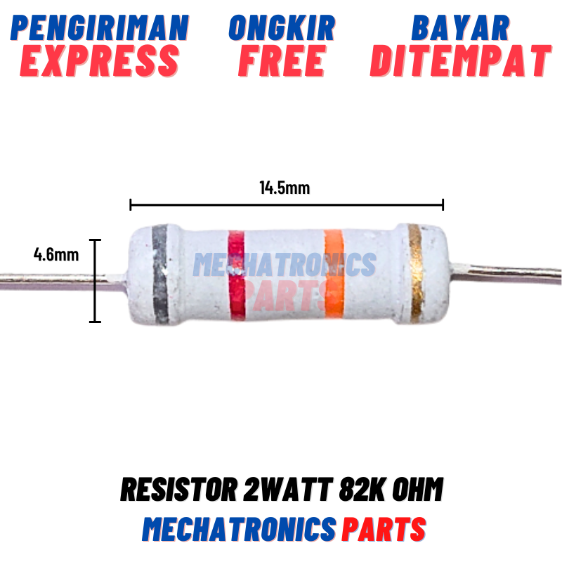 RESISTOR 2WATT 82K OHM