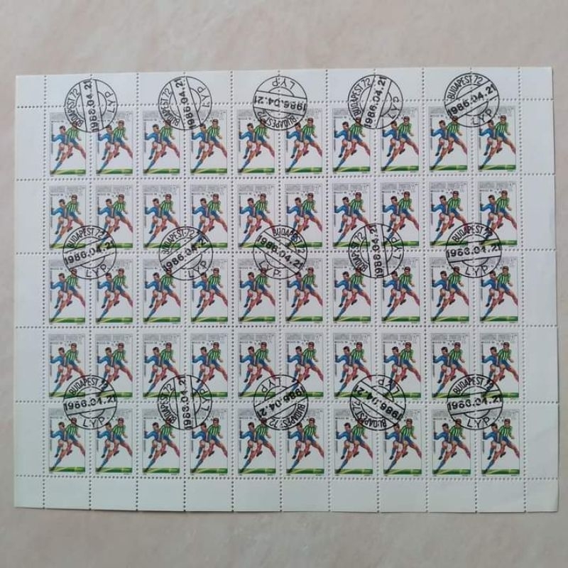 

Prangko Kuno Hungaria Magyar Posta Full Sheet PD Mexico 1986 - YN233