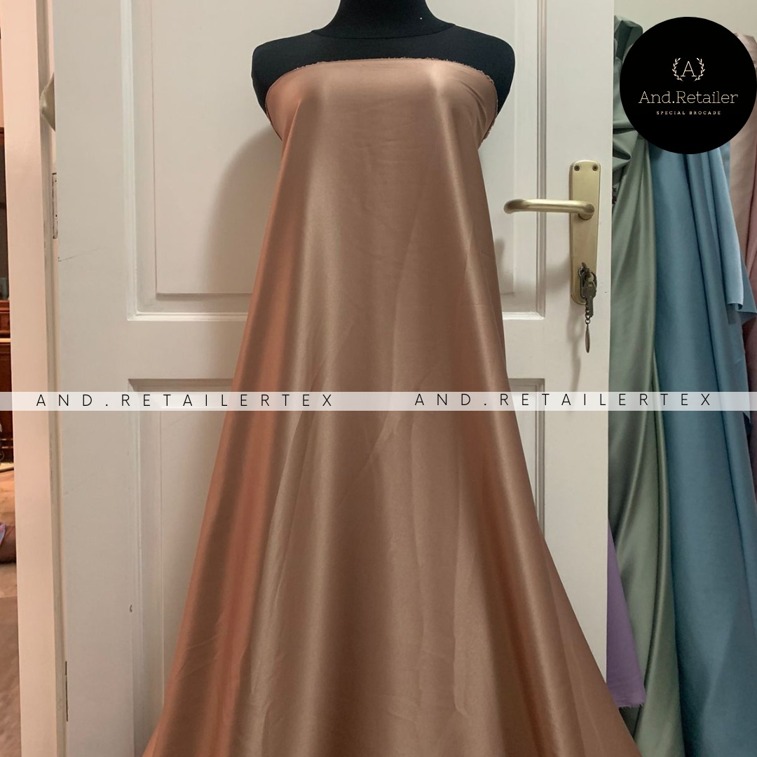 Kain Satin Velvet Premium Warna Milo Bahan Seragaman Bahan Furing Bisa Untuk Bckground Backdrop Foto Produk Estetik