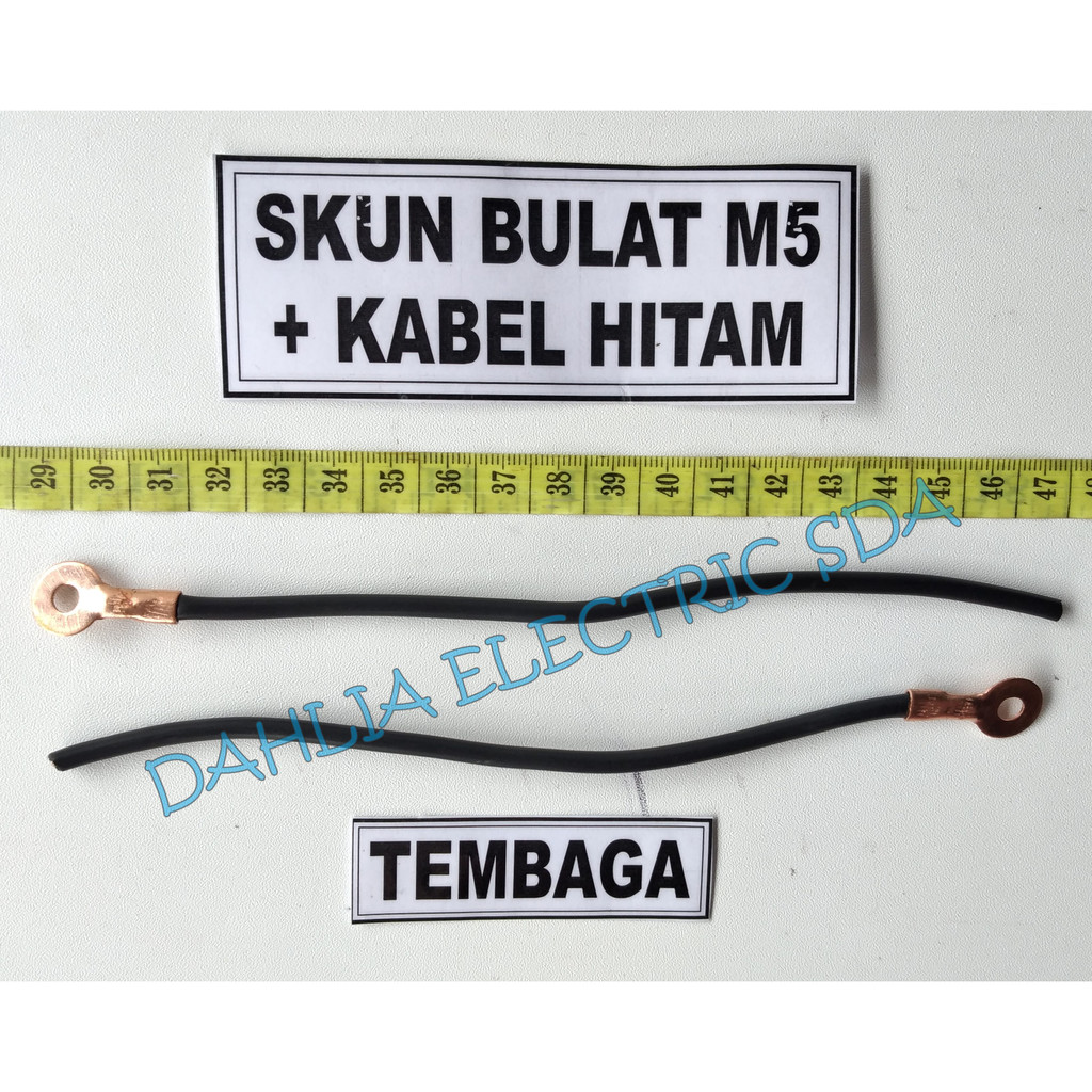 SKUN BULAT M5 TEMBAGA + KABEL 2,5MM² HITAM