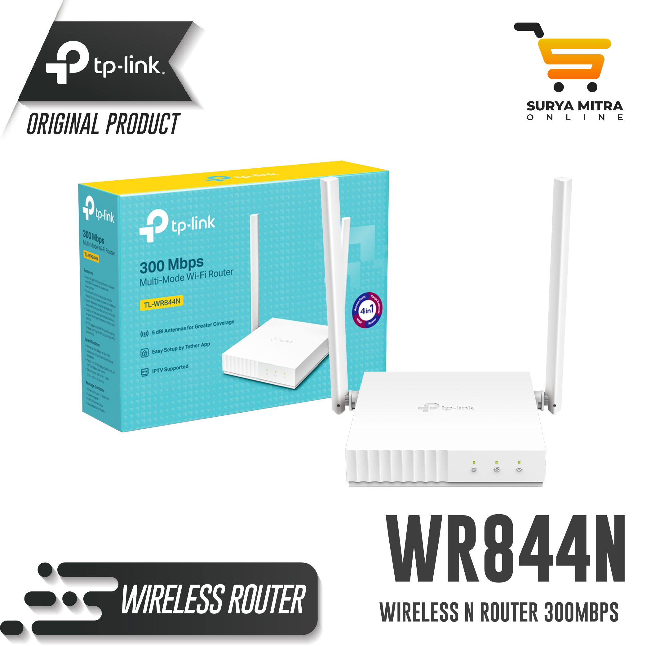 Tp-link TL-WR844N 300 Mbps Multi-Mode Wi-Fi Router