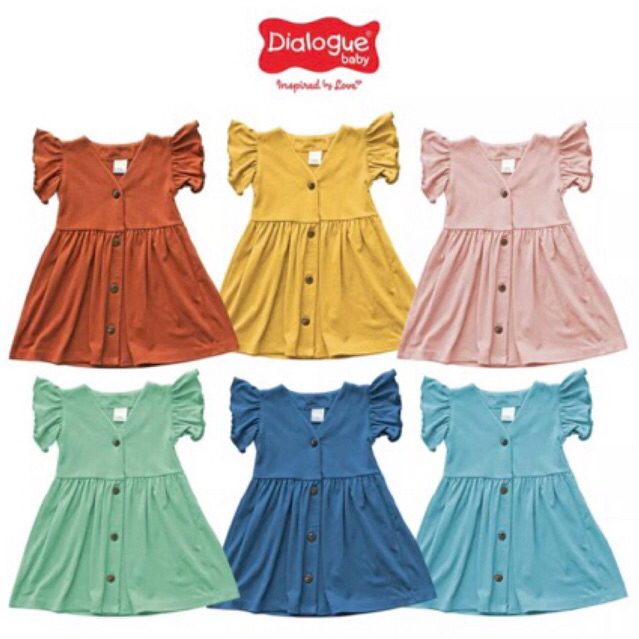 Dialogue Baby Dress - Teracotta