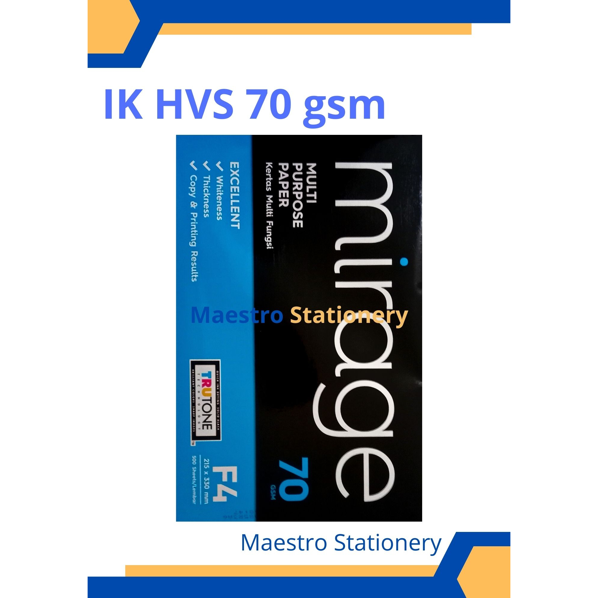 

Kertas HVS Mirage F4 70 gsm