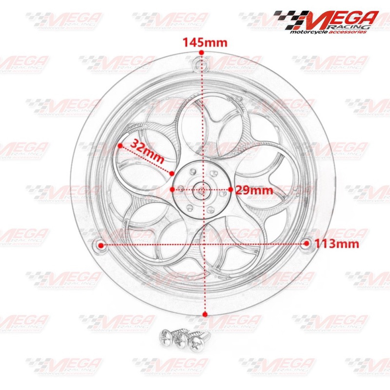 COVER TUTUP MESIN KIPAS CNC MODEL SPINNER VESPA SPRINT PRIMAVER LX S125 PELINDUNG FAN RADIAOTR KIPAS BEAT MIO FINO SCOOPY SOUL GT DLL