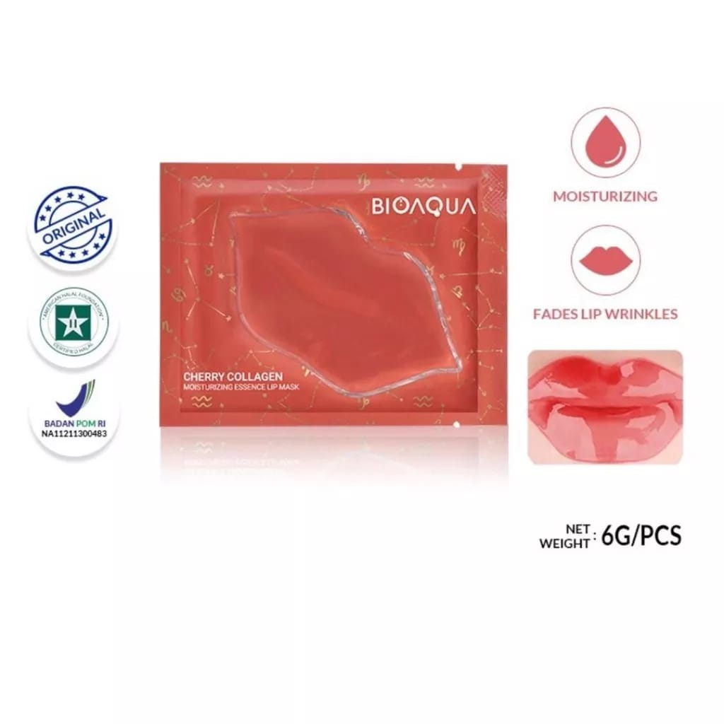 BIOAQUA masker bibir lip mask 6g