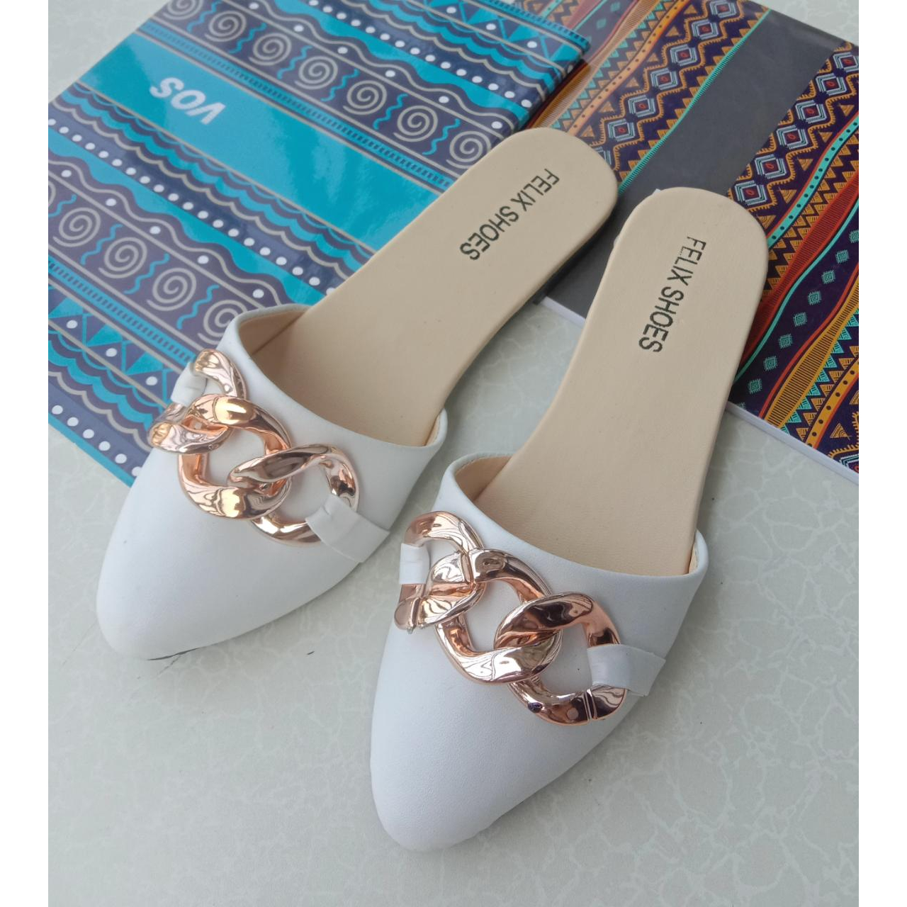 SANDAL SEPATU BAPAU VARIASI RANTAI CANTIK LUCU CASUAL ELEGANT FF-11
