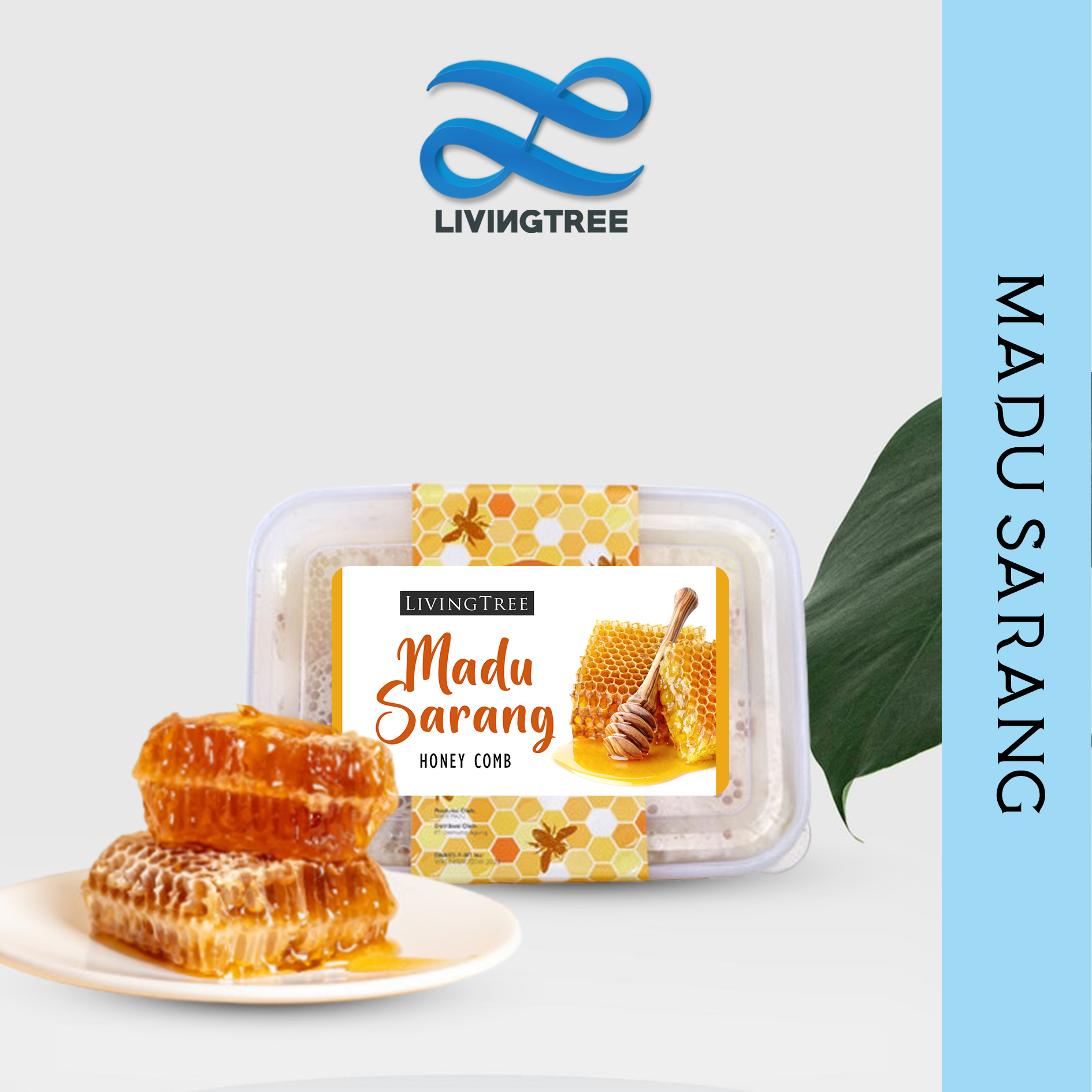 

250Gram madu sarang Asli Murni jenis Malievera | sarang madu 250 Gram original | Honey comb