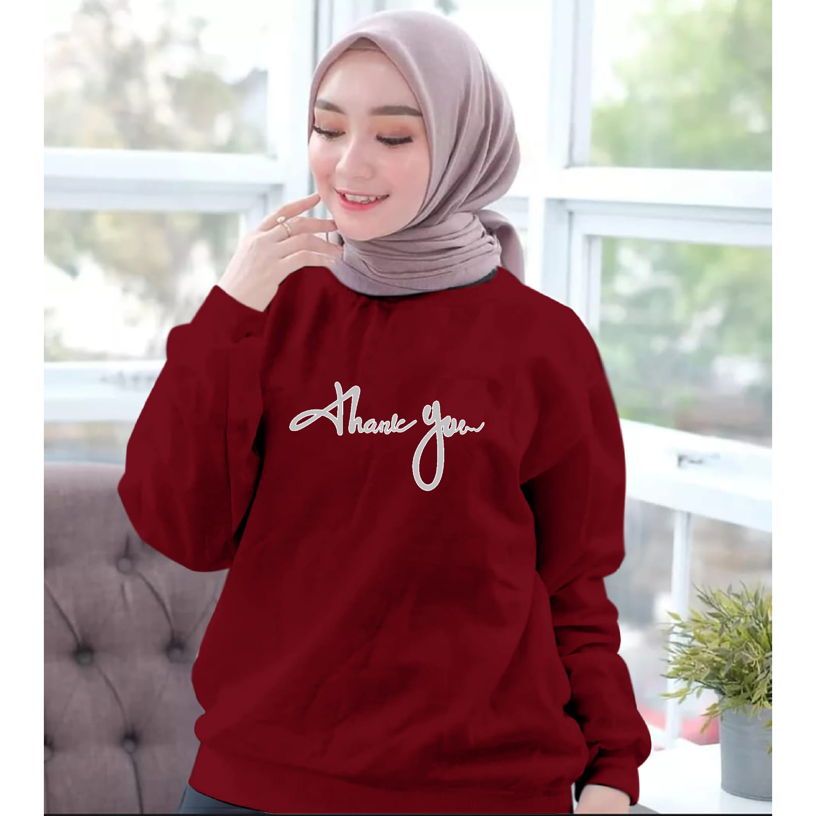 FASHION COOLS - BISA COD_BAJU ATASAN TRENDY THANK YOU WANITA TERBARU-BAJU DISTRO CEWEK KEREN LENGAN PANJANG MASA KINI DAN TERLARIS-BAJU WANITA TERBARU