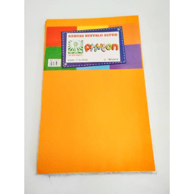 

Kertas Bufalo Polos Orange 1 Pack isi 100 lembar