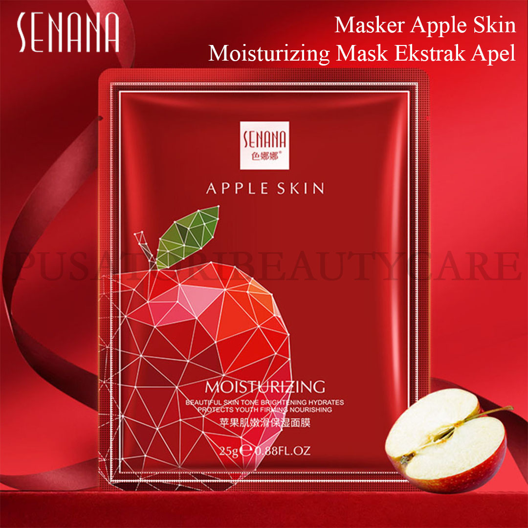 SENANA Masker Apple Skin Moisturizing Mask Ekstrak Apel