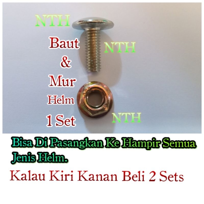 Baut dan Mur Helm Universal
