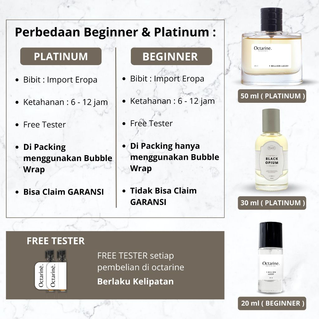 OCTARINE Parfum Pria Tahan Lama Aroma Fresh Maskulin BEST SELLER MEN