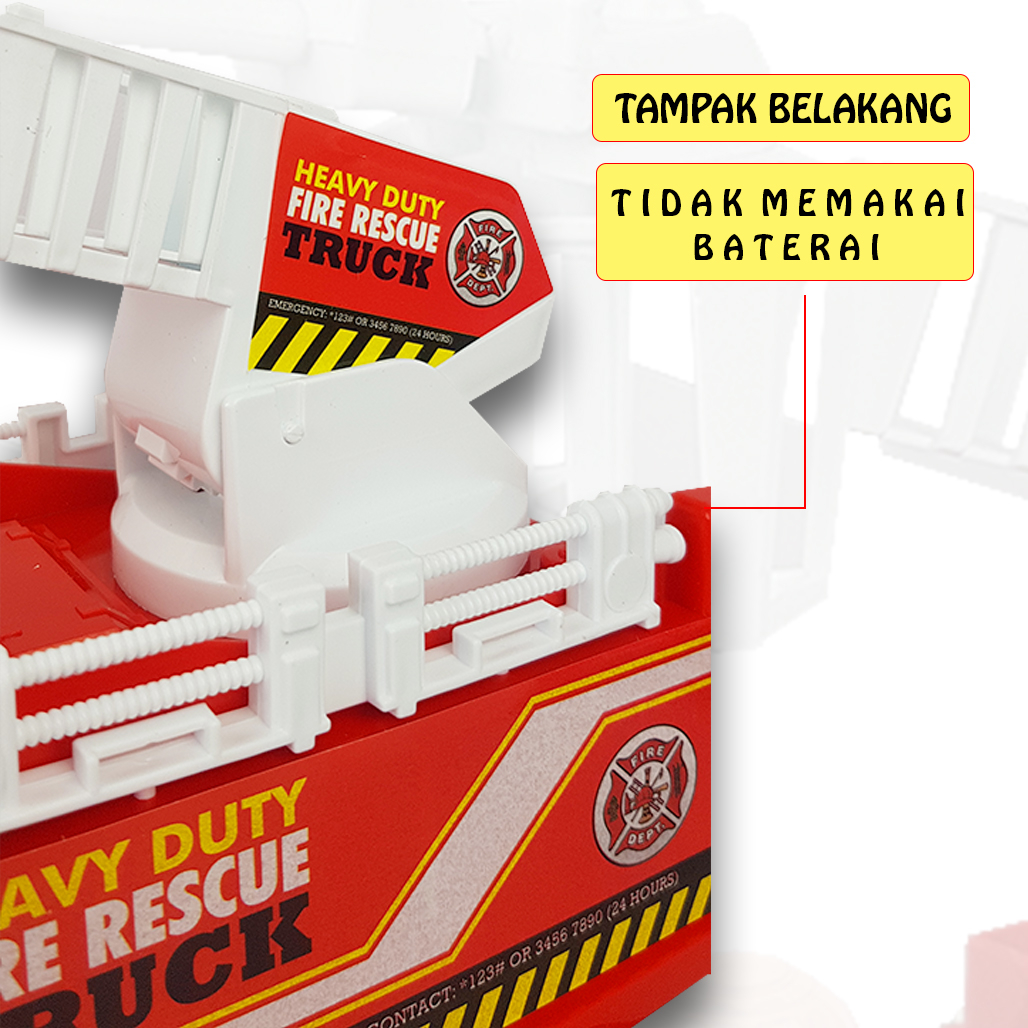 Mainan Anak Truk Pemadam Kebakaran / Fire Truck Toys 8050