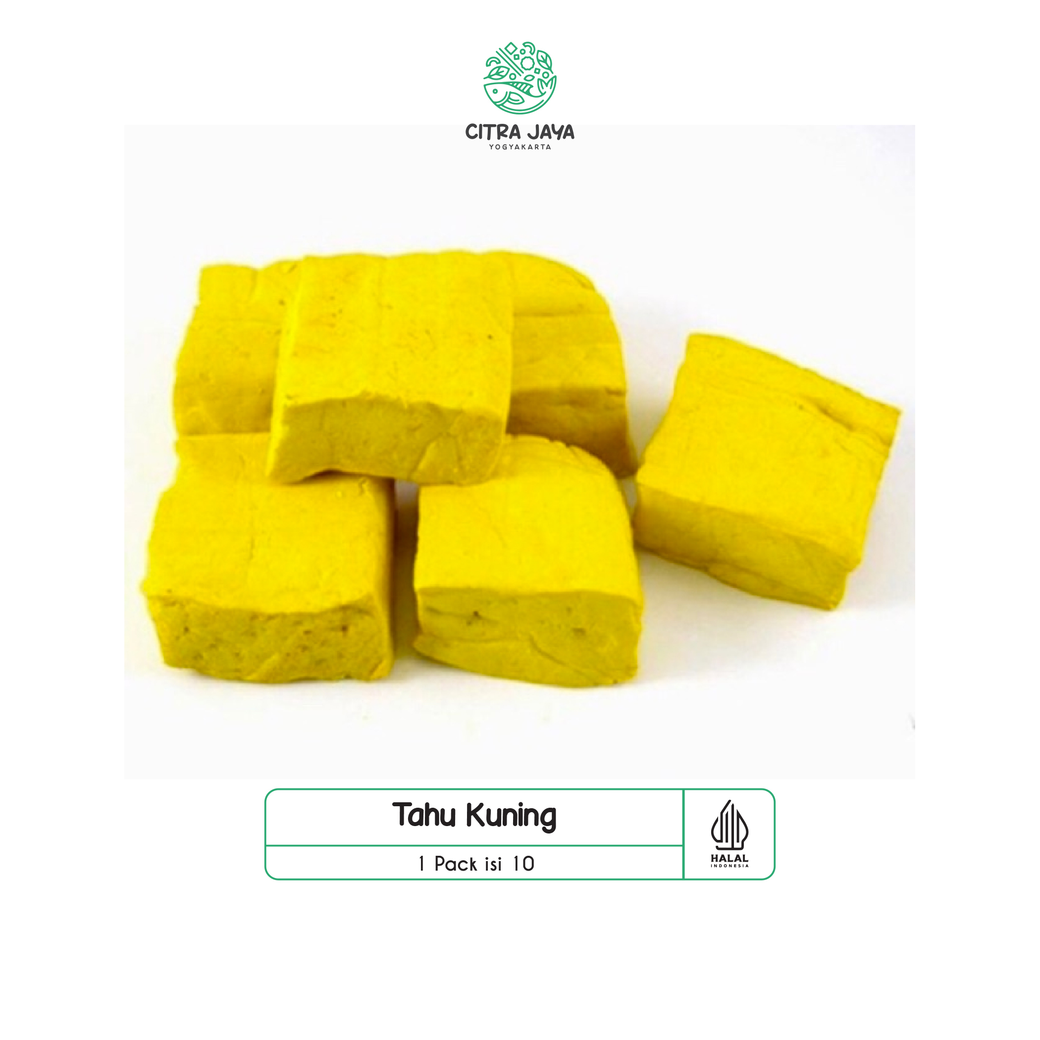 

Tahu Kuning 1 Pack Isi 10 - Citra Jaya Yogyakarta