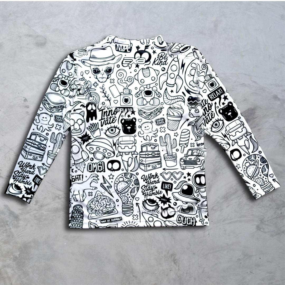 RB JERSEY SEPEDA PRINTING / JERSEY GOES / JERSEY GOWES / KAOS SEPEDA / BLACK WHITE