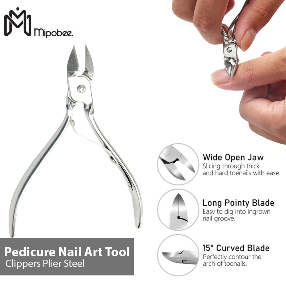 Perawatan Gunting Kuku Kaki Cantengan Toe Nail Clipper - Silver