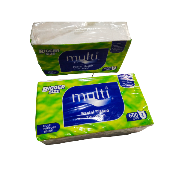 Tisu Tessa Multi 600 gram 2 ply MP04 sheet / Tissue Facial Refill kiloan 600 gr 2ply Bigger Size / Tisu wajah sheets 600s lembut