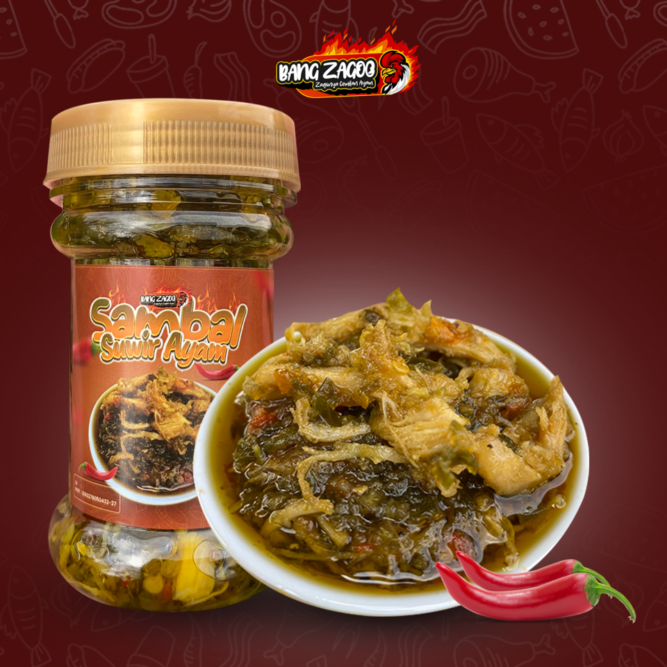 

Sambal Suwir Cabai Merah Bang Zagoo 130gr