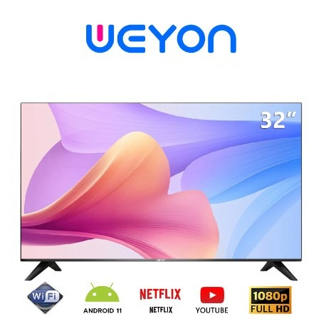 Weyon Sakura Android TV LED 32 inch/43 inch HD Digital TV Android 55 INCH 4K/65 INCH 4K SMART TV ANDORID 11.0 Netflix/YouTube - WiFi/HDMI/USB