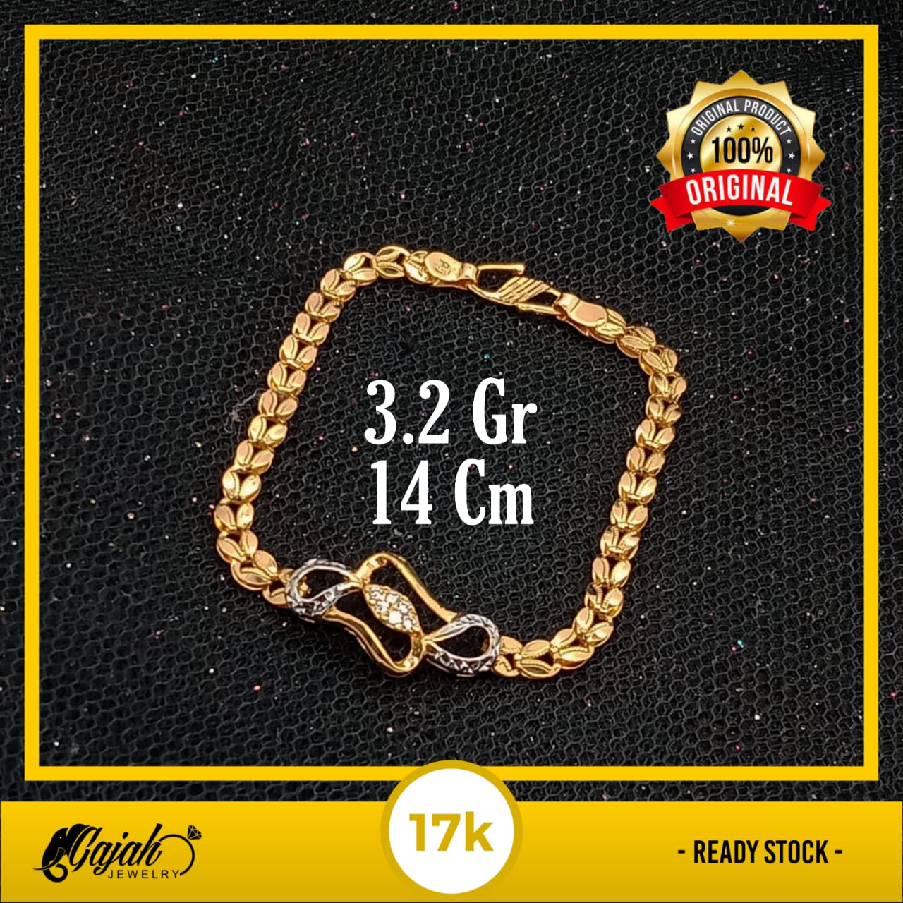 Gelang Anak Emas 17K - 3.2 Gr Kadar 750 - 5086