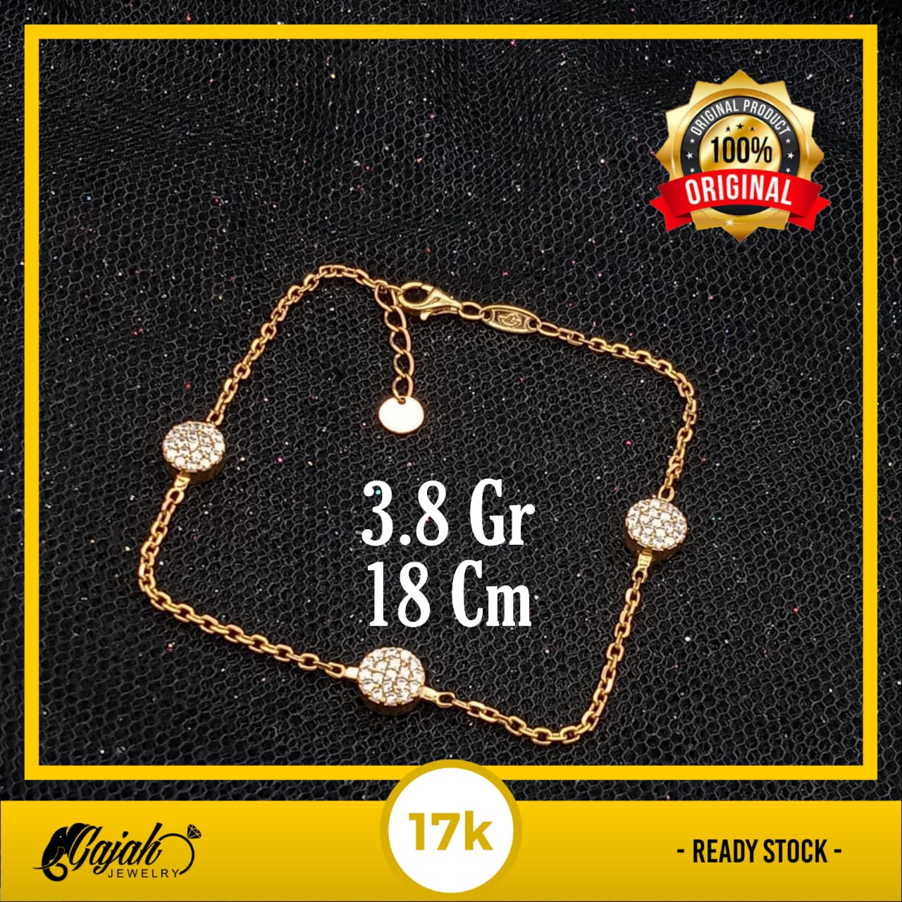 Gelang Emas 17K - 3.8 Gr Kadar 750 - 5089