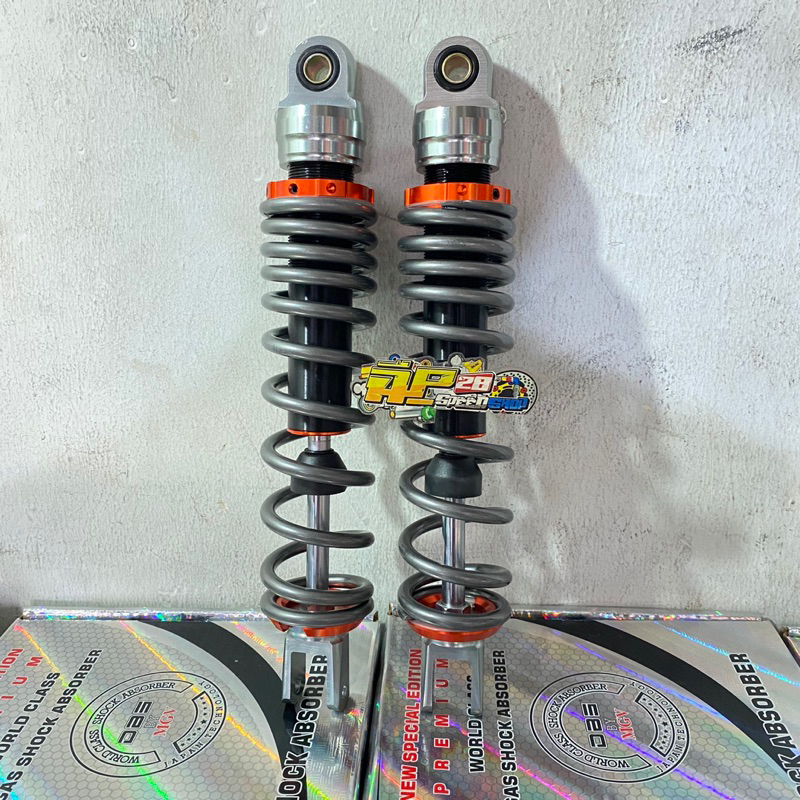 SHOCKBREAKER RAZOR AS GOLD UKURAN 330 MM DAN 310 MM PNP MOTOR NMAX OLD PCX OLD NMAX NEW AEROX NEW / SHOCK BELAKANG NON TABUNG MODEL RAZOR 1 SET NMAX OLD PCX OLD NMAX NEW AEROX NEW UKURAN 330 MM DAN 310 MM