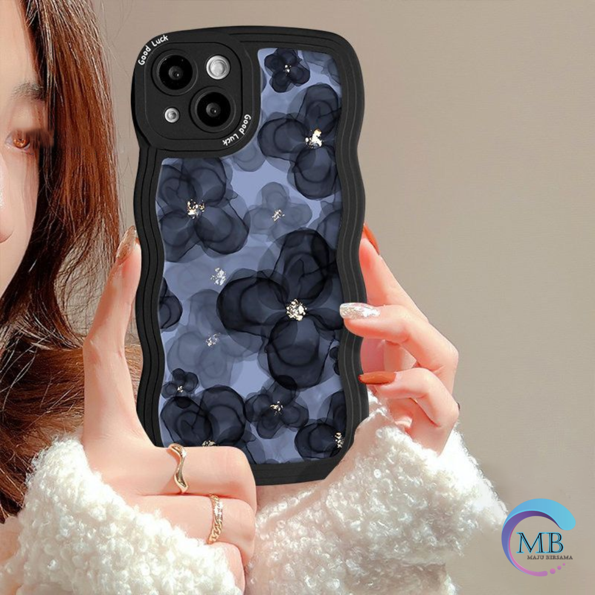 SS820 CASE SILIKON CASING OIL PAINTING FLOWER FOR IPHONE 6 6S 7 8 7+ 8+ X XS XR XS MAX 11 12 13 14 PRO MAX MB4991