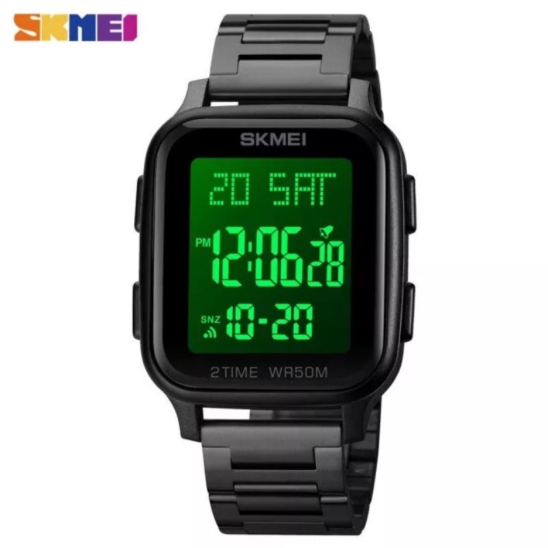 Skmei 1859 Jam Tangan Pria Digital Chronograph sport Watch Anti Air Tali Stainless