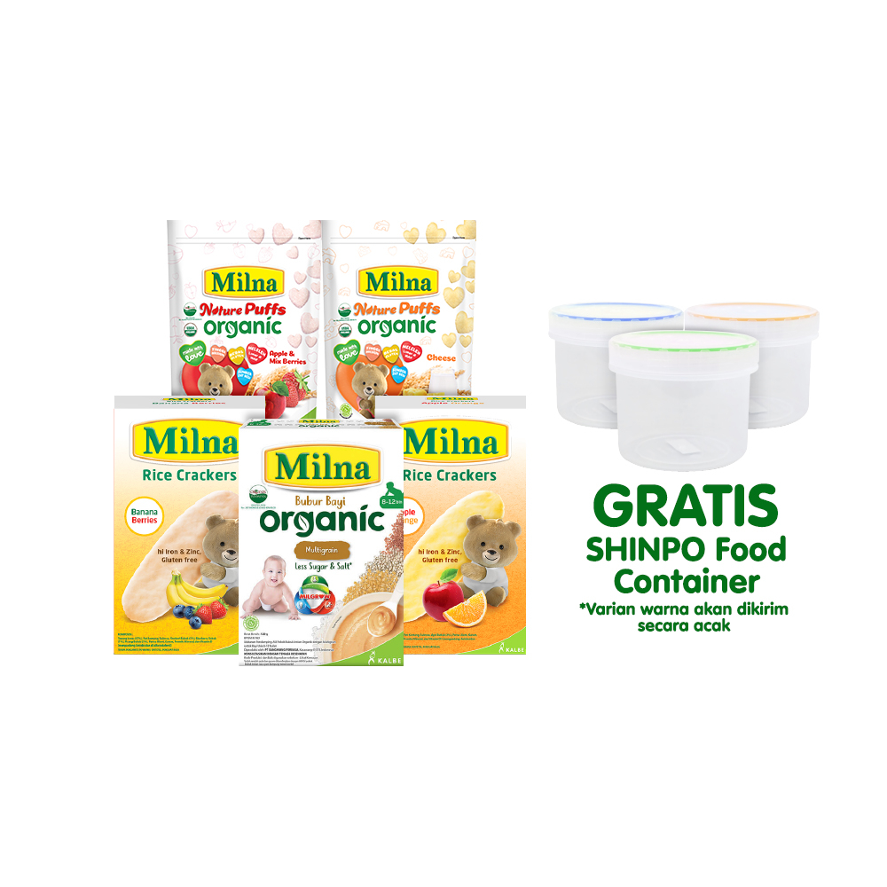 Paket Milna Organik Free Food Storage