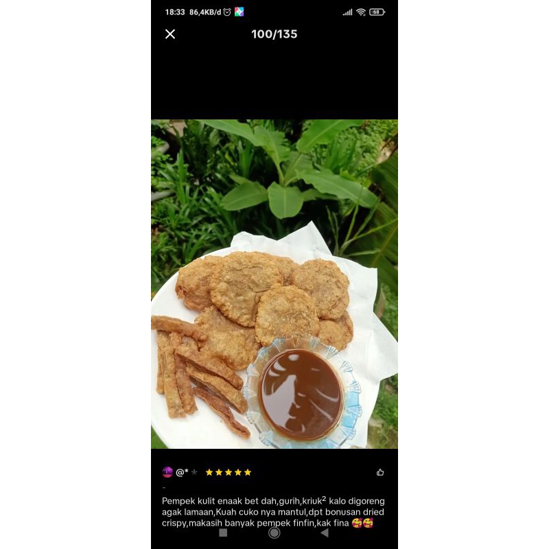 

Pempek paket murah ikan gabus & tenggiri MANTULL!!!