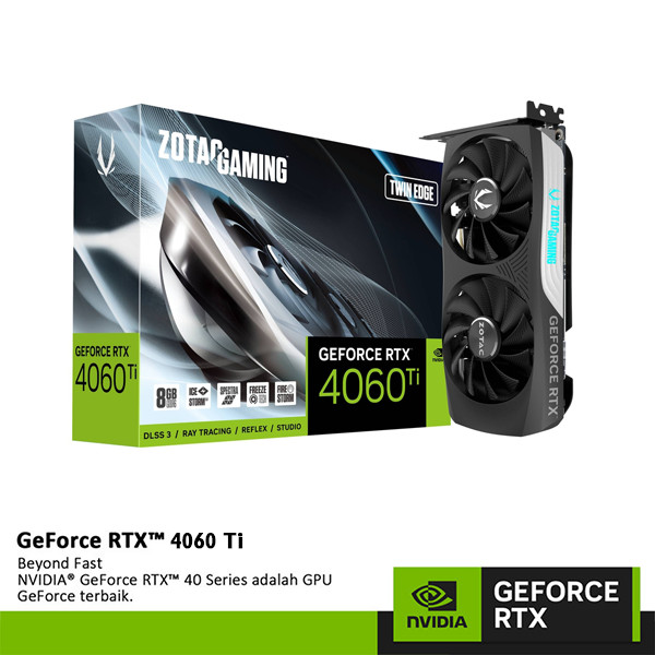 VGA ZOTAC GAMING GeForce RTX 4060 TI TWIN EDGE 8GB GDDR6 | RTX 4060Ti