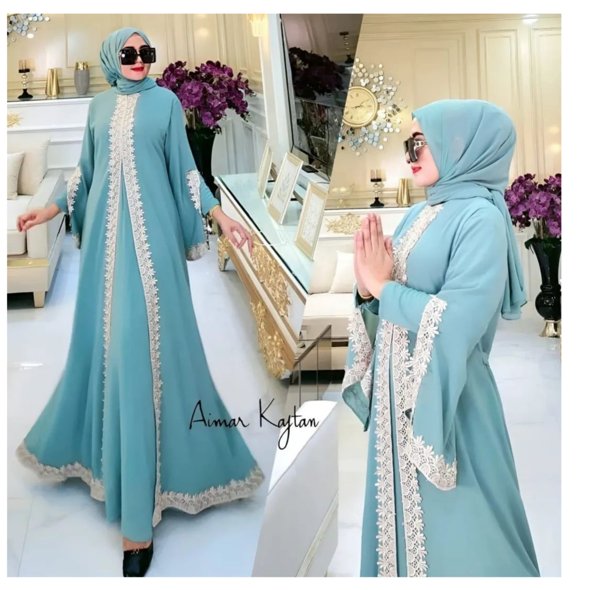 Malea maxi dres mewah abaya simple elegan gamis muslimah dress kondangan gaun pesta wanita muslim baju lebaran