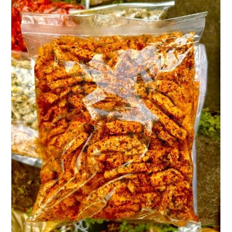 

Basreng pedas daun jeruk kemasan 1 kg