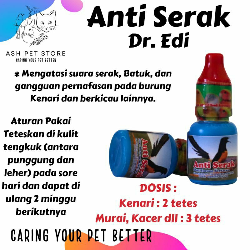 Anti Serak Dr Edi Obat Ampuh Mengatasi Serak Batuk Pada Burung