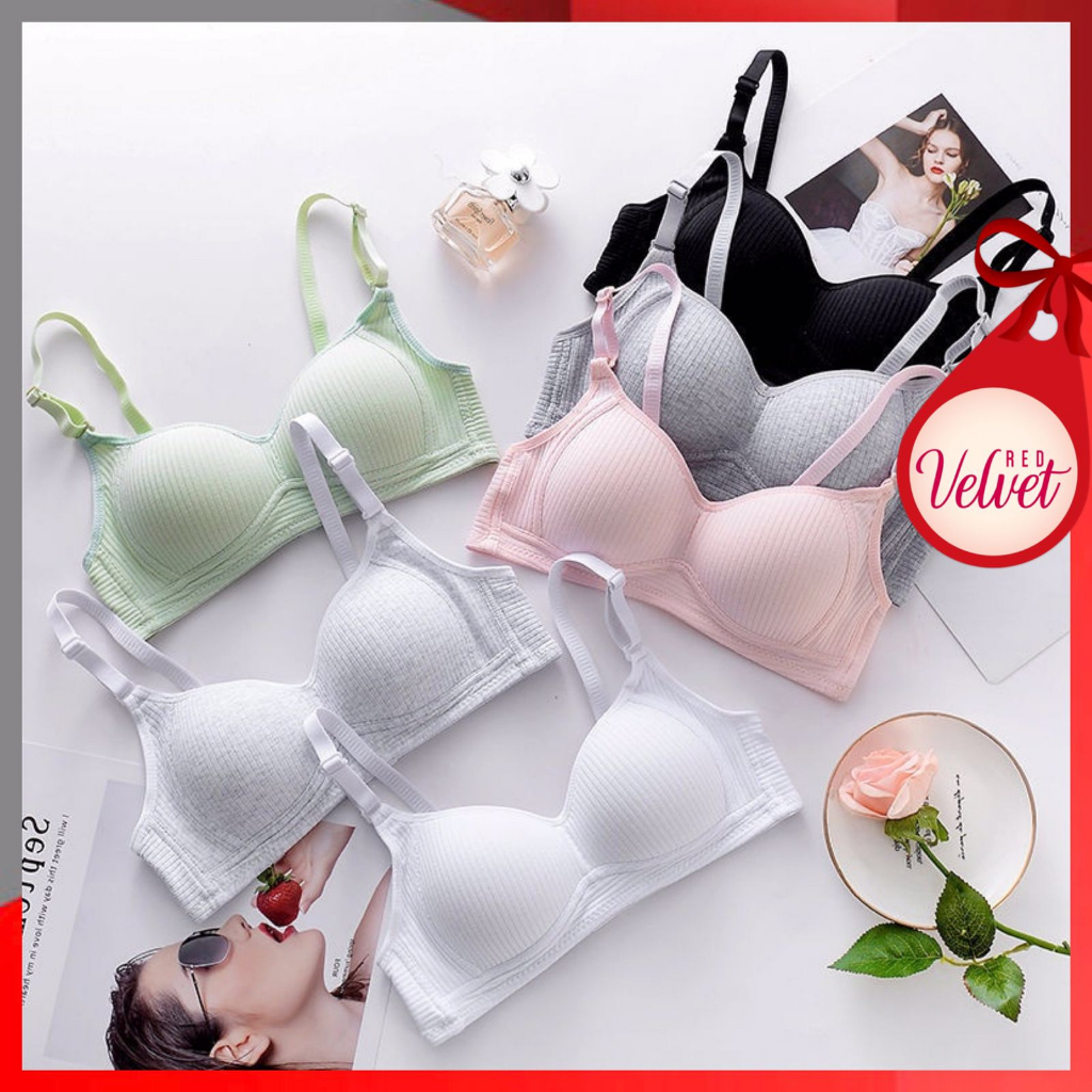 RV® BH Bra motif garis lurus Push Up Style Senam Zumba Yoga Pakaian Dalam Wanita 1088