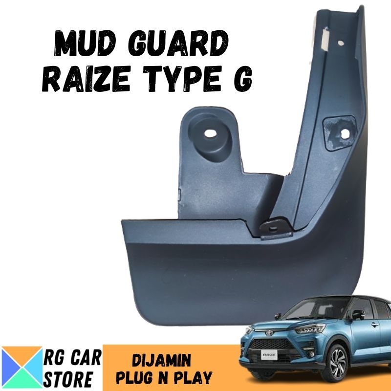 MUD GUARD RAIZE TYPE G/KARPET LUMPUR RAIZE TYPE G DIJAMIN PNP TINGGAL PASANG BERKUALITAS