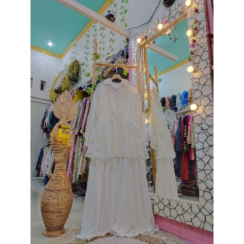 GAMIS KOMBINASI BROKAT