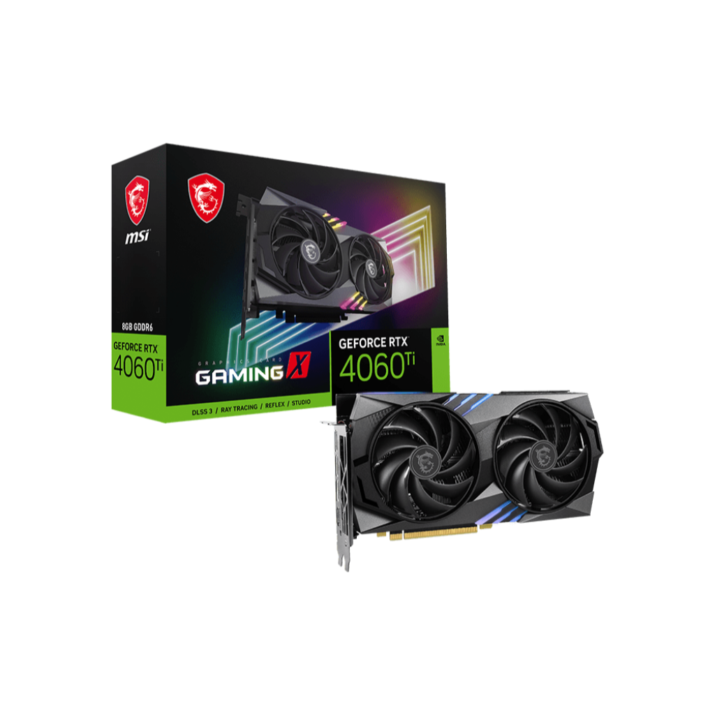 MSI GeForce RTX 4060 Ti GAMING X 8GB GDDR6 - ADA Lovelace VGA RTX4060TI DDR6