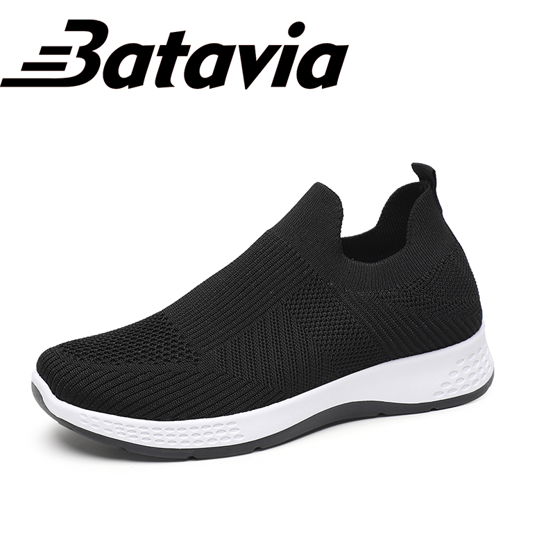 2023 Batavia baru impor sepatu Fashion murah wanita olahraga rajut bernapas Batavia Shoes D3