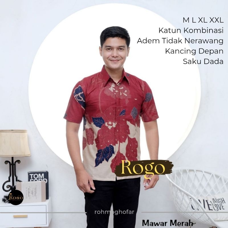 Baju Batik Kantor Atasan Pria Wanita Blouse Kemeja Batik Premium