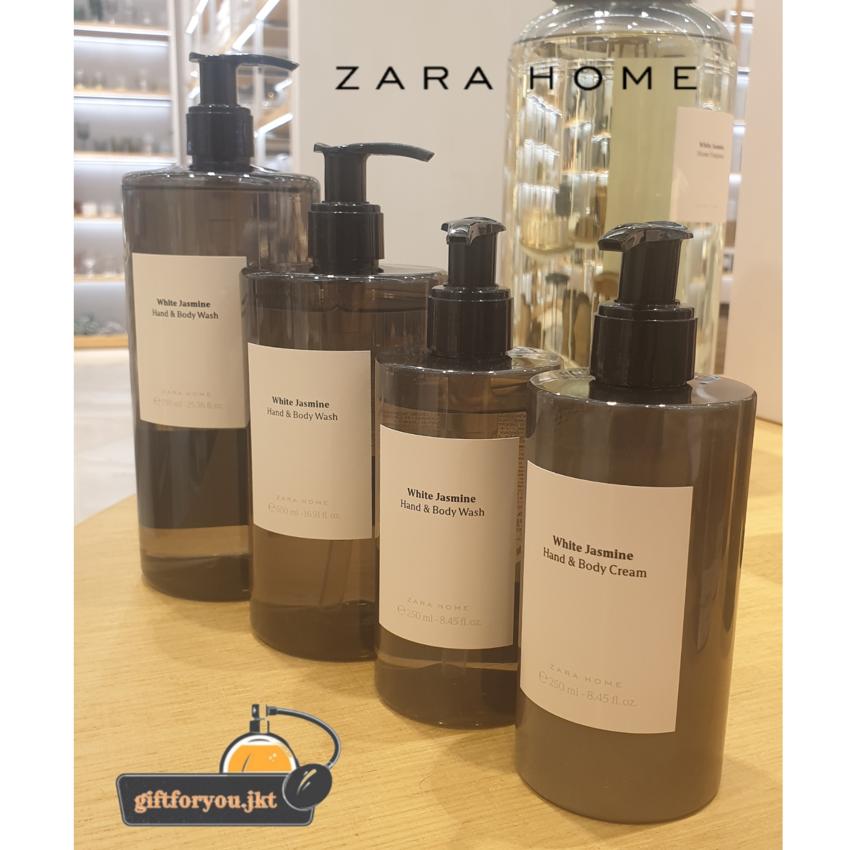 Zara Home White Jasmine Hand & Body Cream / Liquid Hand Wash 250 500 750 ml Original Body Lotion / S
