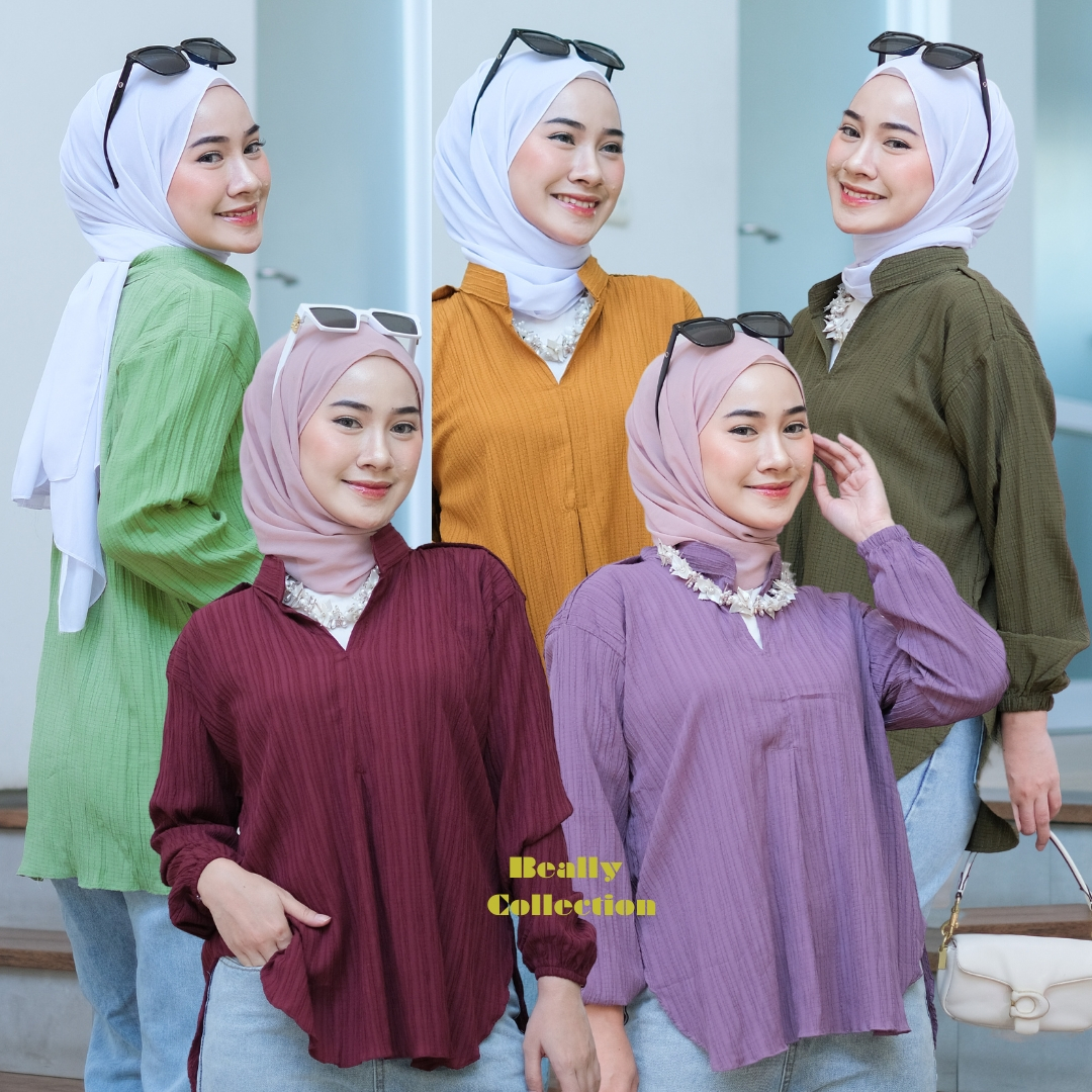 LIVIA BLOUSE LADY CRUSH | ATASAN OUTER OVERSIZE LADY CRUSH | OUTER LADY CRUSH BLOUSE WANITA POLOS