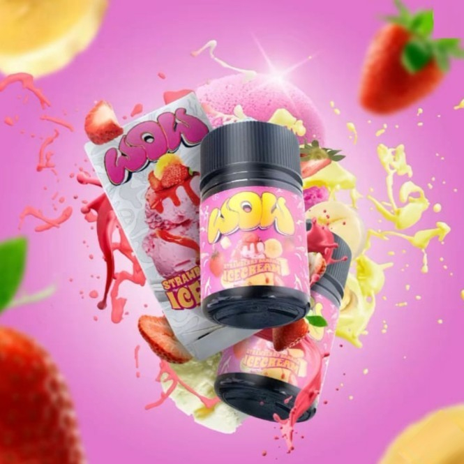 LIQUID WOW STRAWBERRY BANANA ICE CREAM 60ML