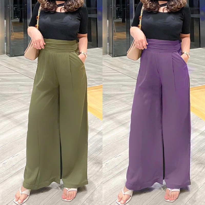 SKOUTWEAR | Hailey Pants (Pallazo Pants) Super Highwaist (Petite Size to Plus Size)