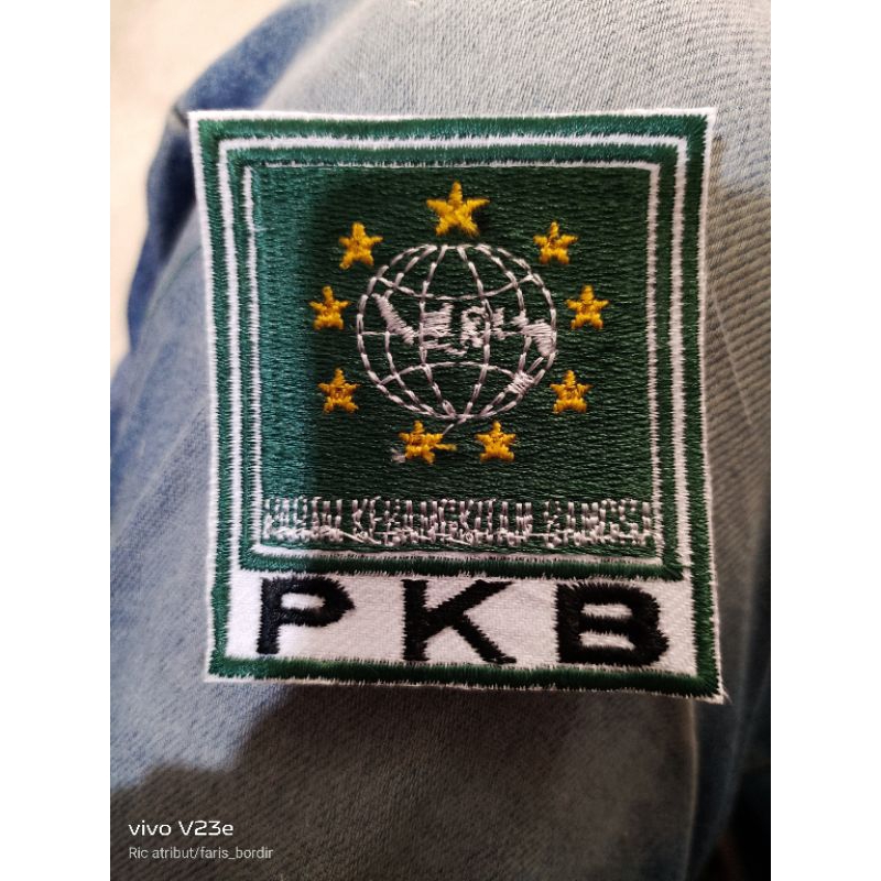 badge partai pkb BET PKB PARTAI PKB LOGO BORDIR PARTAI