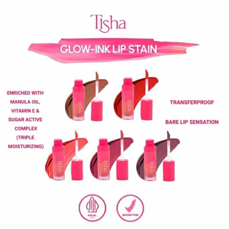 TISHA Glow Ink Lip Stain - Lip Tint Tisha