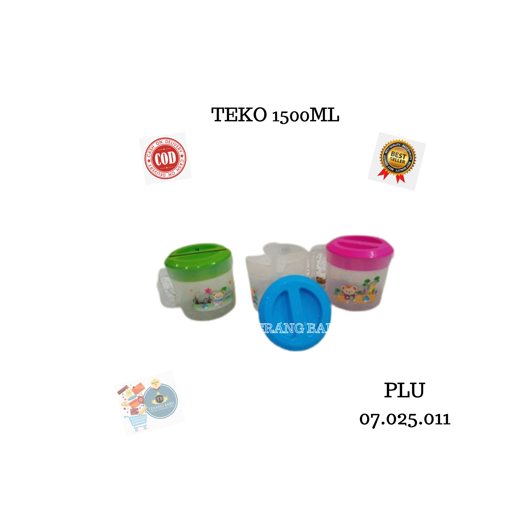 Teko Air | Eskan Mini | Teko Plastik Bening Foodgrade 1500ml | TEKO AIR  TEKO | ESKAN | TEKO PLASTIK