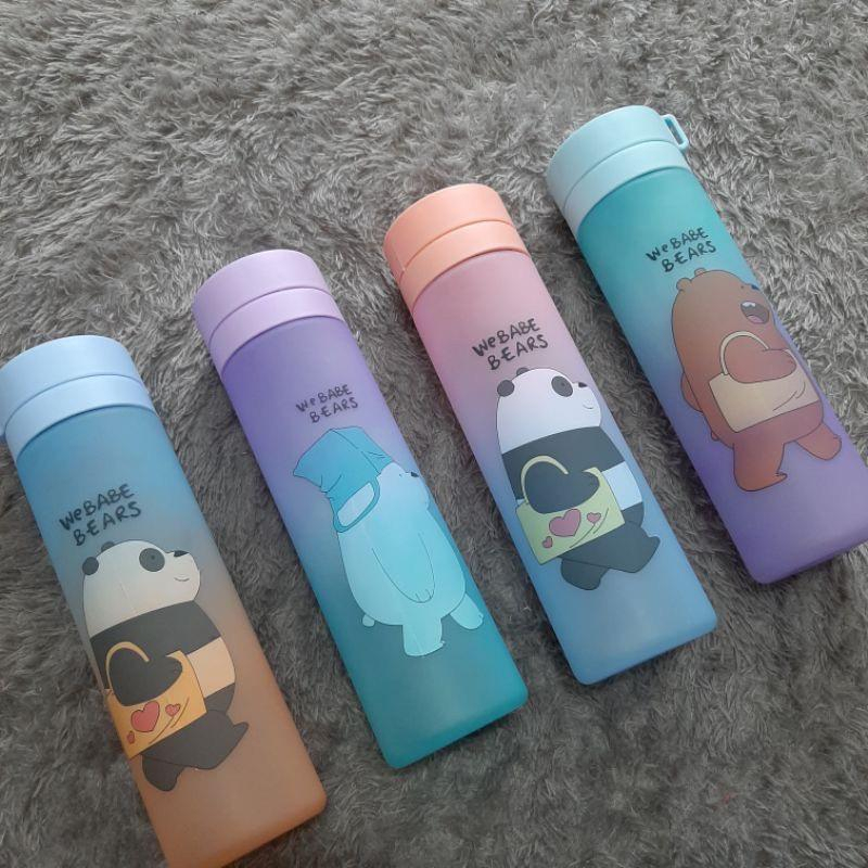 STV Botol minum WE BABE BEARS Gradasi Pelangi 800ml Dengan Saringan